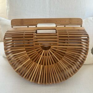 Cult Gaia bamboo clutch